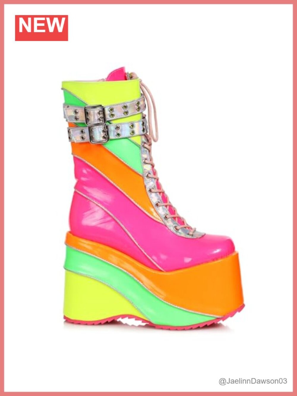 Women's Chelsea Ankle Boots with Buckle Detail Platform Heel Zip Closure
